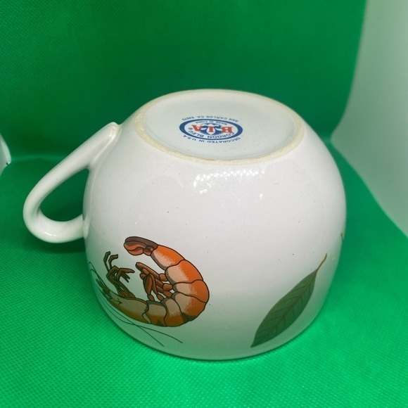 Ma Jilly Designs Cordon Bleu Lobster & Oyster Mug Cup Vintage Shellfish - Picture 6 of 8